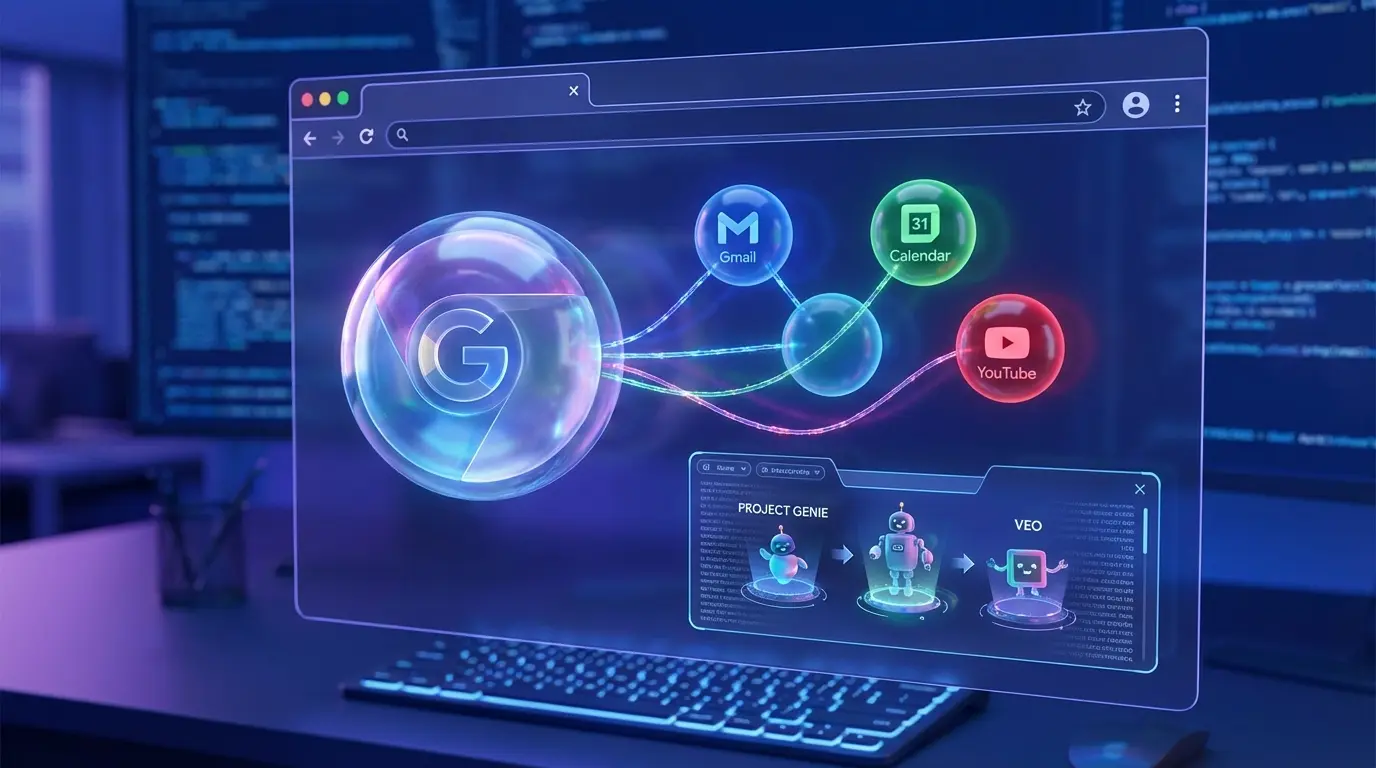 Gemini Drops: Project Genie, Auto Browse, Veo 3.1 and 8 major Google announcements