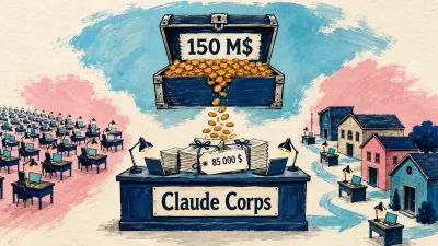 Claude Corps launches $150M, OpenAI acquires Ona, GitHub Agentic Workflows, Midjourney V8.1