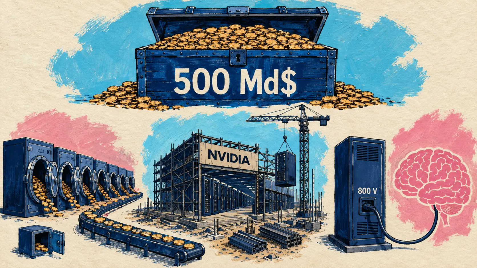 NVIDIA raises $500 billion for its AI infrastructure, Alibaba releases Qwen3.8-2.4T-A95B in open weights, Zed launches Delta