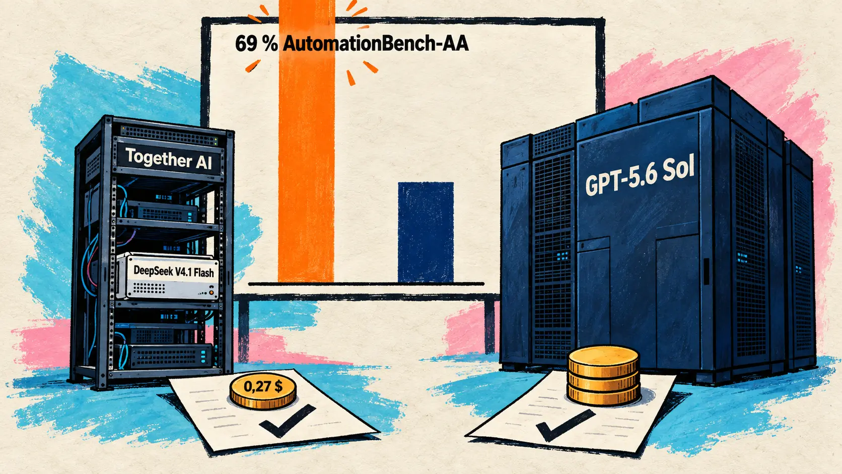 Together AI serves DeepSeek V4.1 Flash and says it is three times cheaper per task than GPT-5.6 Sol, Perplexity opens its Agent API to custom connectors